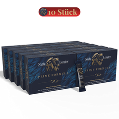 10 Pack x Night Longer 12x12g Stick, Prime Formula Gel, Sofortwirkung, Extra Stark für aktive Männer, Ginseng & Tribulus Terrestris