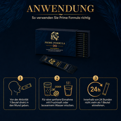 Anwendungshinweise für Prime Formula Premium Gel Supplement Sticks