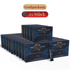 25 Pack x Night Longer 12x12g Stick, Prime Formula Gel, Sofortwirkung, Extra Stark für aktive Männer, Ginseng & Tribulus Terrestris