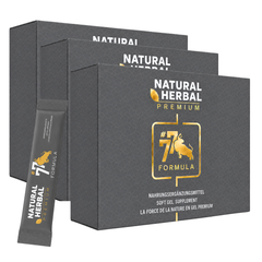 Natural Herbal 77 Formula Premium Gel Supplement Sticks 3er-Pack
