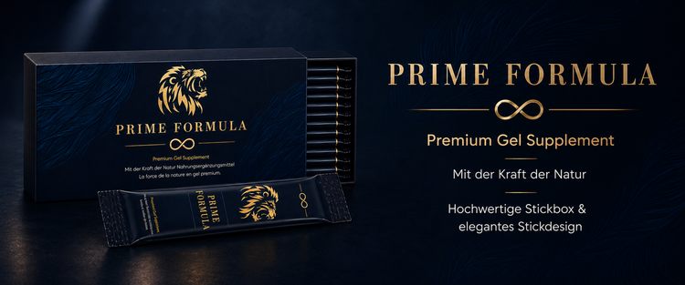 Prime Formula Premium Gel Supplement Sticks 12 x 12 g in hochwertiger Stickbox – elegantes Stickdesign mit der Kraft der Natur